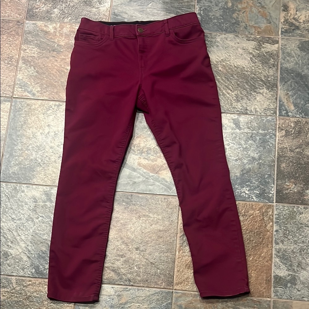 Liz Claiborne Vibrant Red Skinny Jeans
